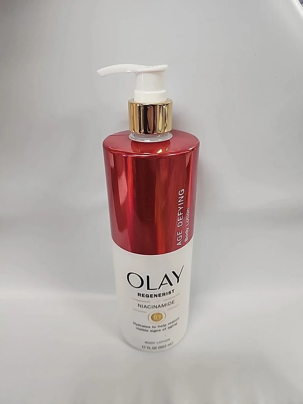 Olay Body Lotion for Women, Age Defying with Niacinamide Serum 17fl oz